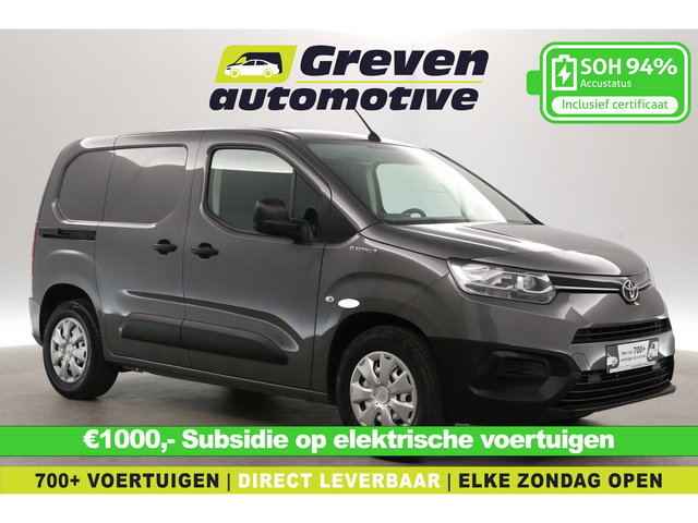 Toyota ProAce - CITY Electric Comfort 50 kWh 136PK | MARGE | Snelladen | SOH 94% | Airco | Schuifdeur | Elektrpakket