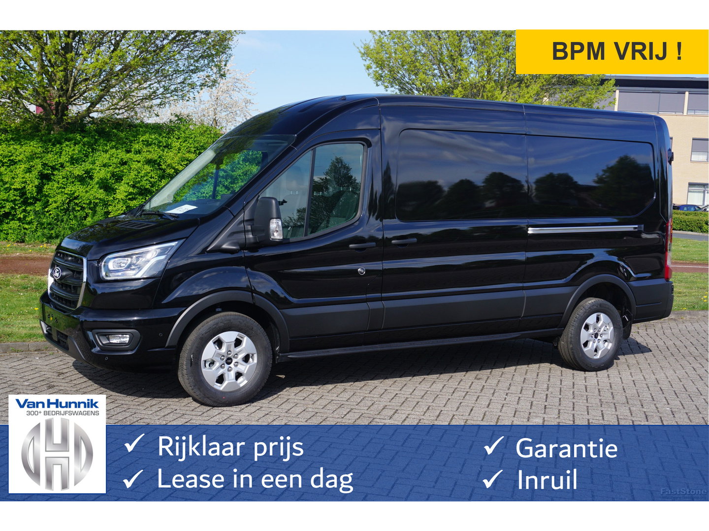 Ford Transit 350L L3H2 Limited AUT-8 165PK BPM VRIJ Navi, Adap. Cruise, 360° Cam, Trekhaak, 2x Schuifdeur!! NR. 303
