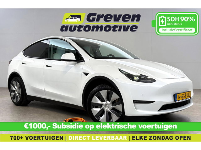 Tesla Model Y - Long Range AWD 75 kWh | Snelladen | Autopilot | SOH 90% | Camera | Memory | Pano | Stoel/Stuurverw.