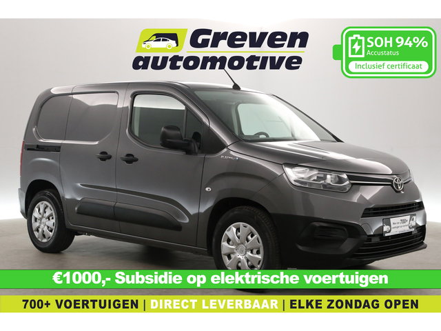 Toyota ProAce - CITY Electric Comfort 50 kWh 136PK | MARGE | Snelladen | SOH 94% | Airco | Schuifdeur | Elektrpakket