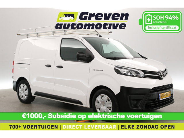 Toyota ProAce - Standard Range 50 kWh L1H1 | Snelladen | SOH 94% | Airco | Cruise | Carplay | Trekhaak | 3 Zits | Imperiaal | Parkeersens.