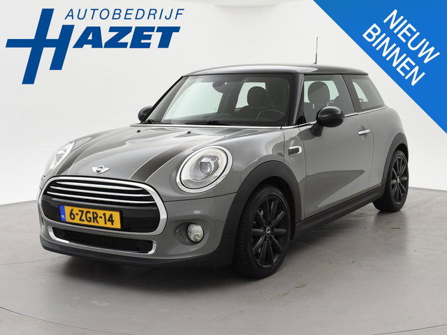 MINI Cooper - Mini 1.5 PEPPER *MOONWALK GREY* + STOELVERW. | NAVIGATIE BREEDBEELD | SPORTSTOELEN | LED | SFEERVERLICHTING
