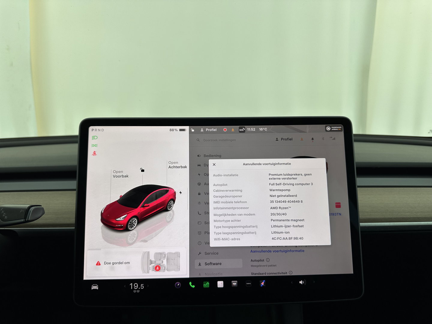 Tesla Model 3 Standard RWD Plus 60 kWh [ 3-Fase ] {SOH-87%} (INCL-BTW) Aut. *PANO | AUTOPILOT | LEATHER | KEYLESS | FULL-LED | MEMORY-PACK | TOPVIEW | DAB | CARPLAY | DIGI-COCKPIT | LANE-ASSIST | COMFORTSEATS | 19"ALU*