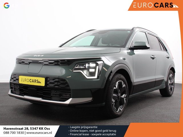 Kia Niro EV - DynamicLine 64.8 kWh Automaat Climate control Adaptieve cruise control Parkeersensoren Camera Stuurverwarming Stoelverwarming Keyless LED Trekhaak Navigatie Apple Carplay/ Android Auto