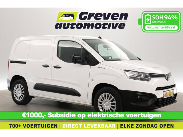 Toyota ProAce - CITY Electric 50 kWh 136PK | Snelladen | SOH 94% | Airco | Cruise | Carplay | Navi | Parkeersens.