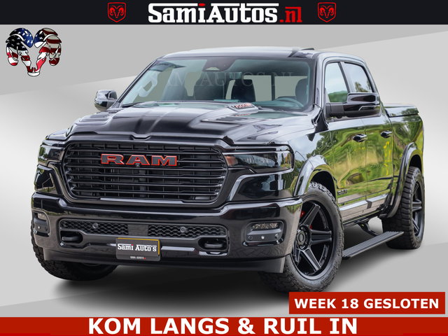 Dodge Ram 1500 - Night Premium | Full Option | De Meest Luxe Pick-Up in zijn Klasse | Comfortabele Dubbele Cabine met Royale 5 Zitplaatsen | BPM vrij | Nu Leverbaar uit Voorraad | Voorraad Nr 2287 - 3384