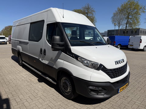 Iveco Daily 35S14V 2.3 automaat 410 L4H2 DC 6 persoons / vaste prijs rijklaar € 29.950 ex btw / ideale motorsport bus / euro 6 / bpm vrij / cruise en climate control / trekhaak 3500 kg !