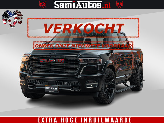 Dodge Ram 1500 - Night Premium | Full Option | De Meest Luxe Pick-Up in zijn Klasse | Comfortabele Dubbele Cabine met Royale 5 Zitplaatsen | BPM vrij | Nu Leverbaar uit Voorraad | Voorraad Nr 2200 - 0886