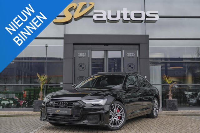 Audi A6 - Limousine 55 TFSIe Competion 367pk Quattro Panoramadak 4-wielbesturing Nachtzicht B&O audio Matrix Trekhaak elektrisch