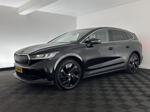 Škoda Enyaq iV 60 [ 3-Fase ] {SOH-87%} (INCL-BTW) *LEATHER-FABRIC | FULL-LED | ADAPTIVE-CRUISE | BLINDSPOT | DIGI-COCKPIT | CAMERA | KEYLESS | NAVI-FULLMAP | AMBIENT-LIGHT | ECC | HEATED-COMFORTSEATS | DAB+ | PDC | 20''ALU*