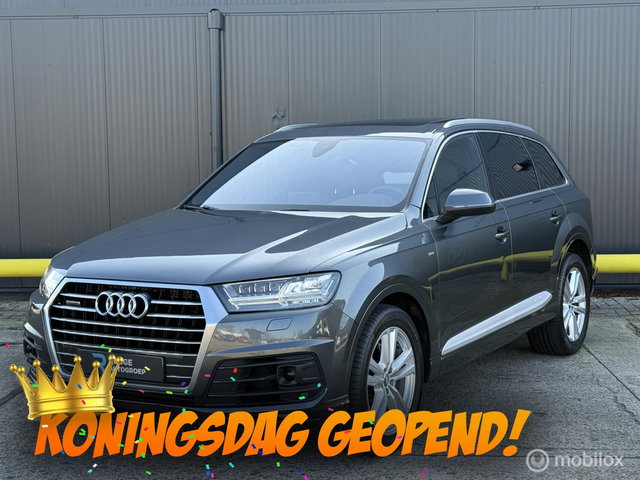 Audi Q7 - 3.0 TDI quattro S-Line GRIJS KENTEKEN | PANODAK |