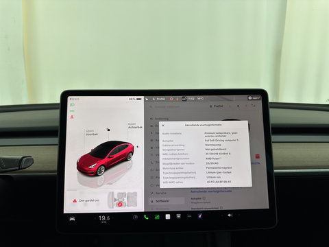 Tesla Model 3 Standard RWD Plus 60 kWh [ 3-Fase-11kW ] {SOH-87%} (INCL-BTW) Aut. *PANO | AUTOPILOT | LEATHER | KEYLESS | FULL-LED | MEMORY-PACK | TOPVIEW | DAB | CARPLAY | DIGI-COCKPIT | LANE-ASSIST | COMFORTSEATS | 19"ALU*