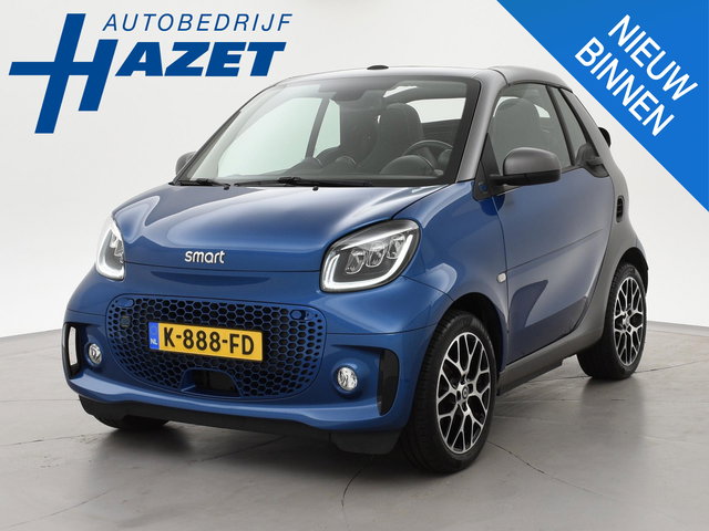 smart Fortwo - cabrio EQ COMFORT PLUS 18 KW + 16 INCH LMV | LEDER | STOELVERW. | CAMERA | NAVIGATIE