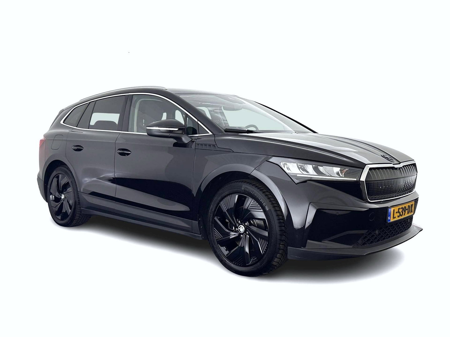 Škoda Enyaq iV 60 [ 3-Fase ] {SOH-87%} (INCL-BTW) *LEATHER-FABRIC | FULL-LED | ADAPTIVE-CRUISE | BLINDSPOT | DIGI-COCKPIT | CAMERA | KEYLESS | NAVI-FULLMAP | AMBIENT-LIGHT | ECC | HEATED-COMFORTSEATS | DAB+ | PDC | 20''ALU*