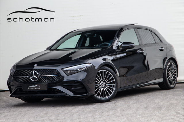 Mercedes-Benz A-Klasse - 180 AMG Nightpakket, Pano, Widescreen, Sfeerverlichting 19"