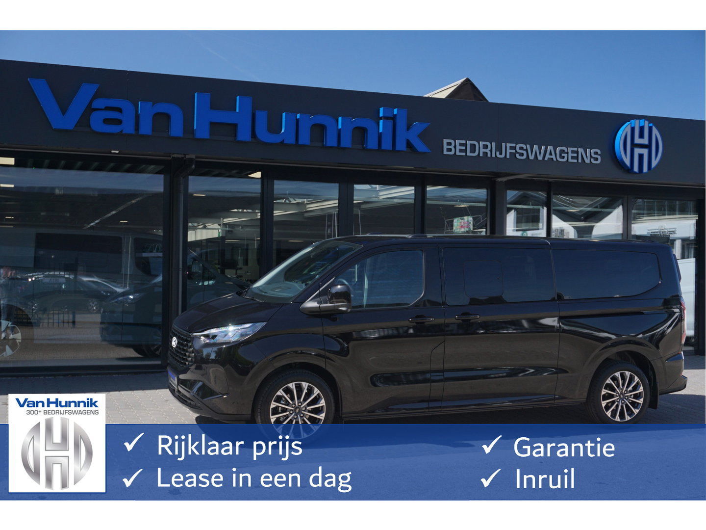 Ford Transit Custom Tourneo 320L 2.5 PHEV 233PK Titanium X PRIJS INCL. BPM Luxe 8 Zits, Leder, 19" LM, B&O, Pano, Elec. Schuifdeur, Trekhaak!! NR. TR1