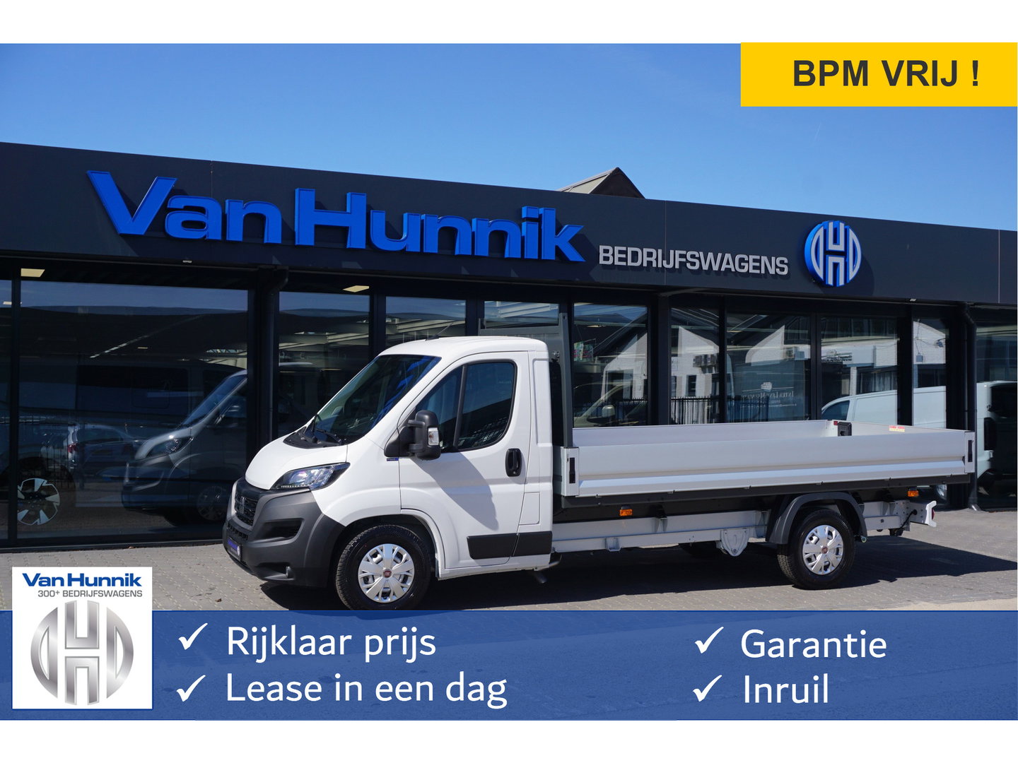 Fiat Ducato Maxi 35 180PK Open Laadbak L4 BPM VRIJ!! Apple CP/ Android A, Airco, Cruise, trekhaak!! NR. TX01*