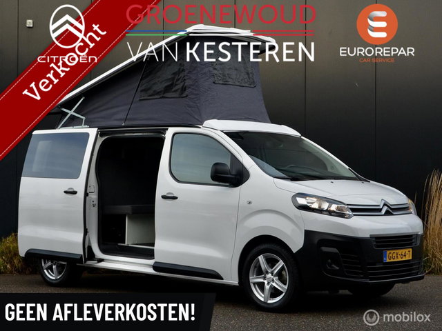 Citroën Jumpy - Camper 2.0 120pk | 4 zitplaatsen | Slaaphefdak