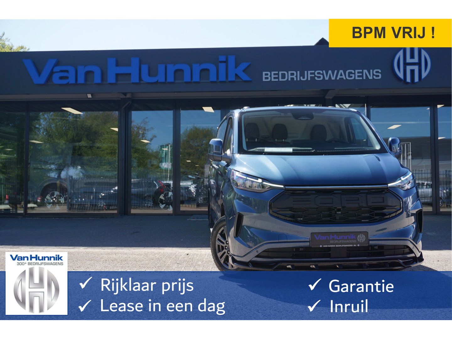 Ford Transit Custom 320L 170PK Aut. JWR Edition BPM VRIJ!! 13" Navi, Adap. Cruise, Camera, 17" LM, LED!! NR. 495