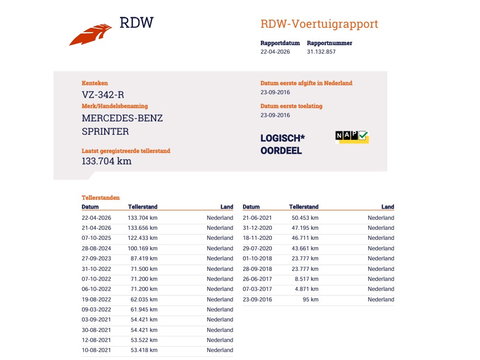 Mercedes-Benz Sprinter 313 CDI Automaat Euro 6 - L2H2 - Trekhaak 3,5t KG - Airco - Camera