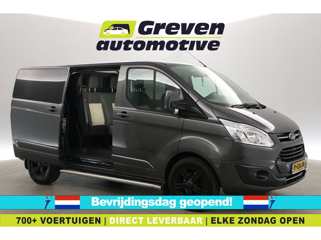 Ford Transit Custom - 2.0 TDCI L1H1 Limited 170PK | Dubbele Cabine | Aut. | Airco | Cruise | Navi | Trekhaak | 2xSchuifdeur