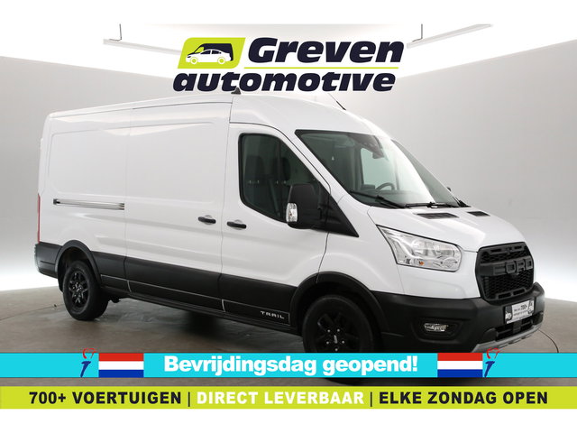 Ford Transit - 350 2.0 TDCI L3H2 Trail | Airco | 2800kg Trekgew. | Trekhaak | Adap. Cruise | Camera | 3 Zits | Parkeersens.