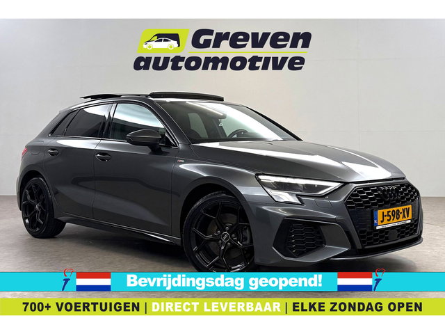 Audi A3 - 30 TFSI S-line Black optic | Pano | Virtual | Carplay | Cruise | Navi | Parkeersens.