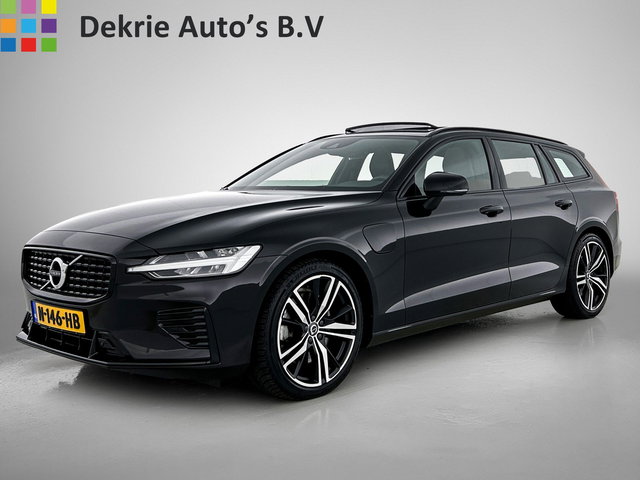 Volvo V60 - T8 Hybride SOH 94% AWD R-Design / Panoramadak / Leder / Navigatie / Adap. Cruise / Pdc.V+A / Stuur- Stoelverwarming / Apk 01-2028