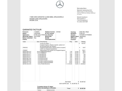 Mercedes-Benz EQE 350+ AMG-Line Launch-Edition 91 kWh *NEW HIGH-VOLTAGE BATTERY* [ 3-Fase-22kW ] Aut. *PANO | BURMESTER-SURROUND | ADAPTIVE-CRUISE | BLINDSPOT | LEATHER-MICROFIBRE | FULL-LED | AMBIENTLIGHT | MEMORY-PACK | DIGI-COCKPIT | SPORTSEATS | CAMERA | KEYLESS | DAB+
