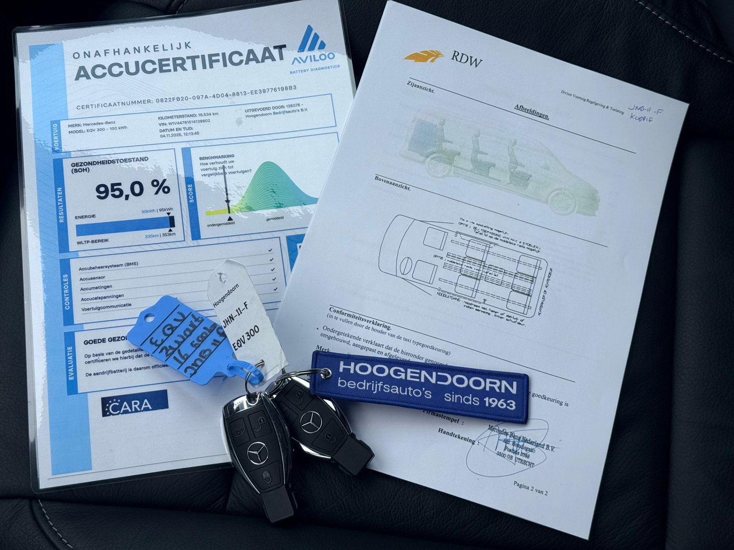 Mercedes-Benz EQV 300 90kWh - TAXI RIJKLAAR - L3 Extra Lang - 8 Zits - Leder - elc. Schuif