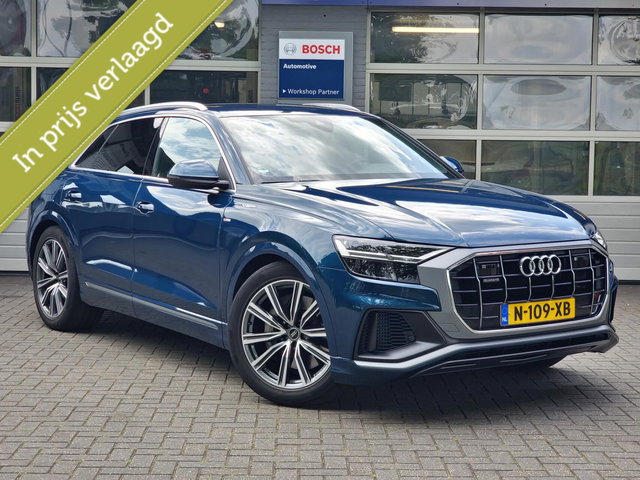 Audi Q8 - 55 TFSI e quattro 422PK S-Line | SOH 91% | Luchtvering |irtual | Sfeer | Leer |