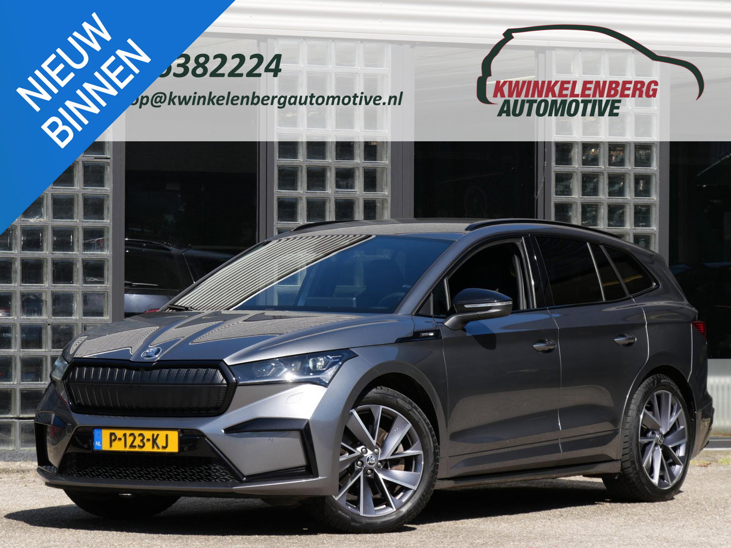 Škoda Enyaq iV 80 SPORTLINE/ TREKHAAK/ WARMTEPOMP/ MATRIX LED/ SOH 96%
