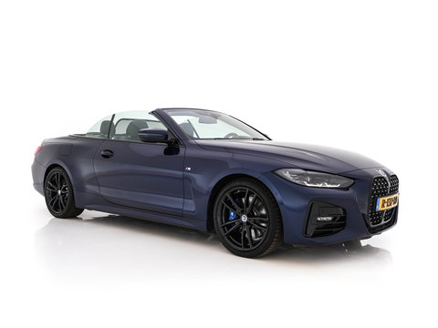 BMW 4 Serie Cabrio 420i High Executive M-Sportpack (INCL.BTW) *LEATHER | FULL-LED | MEMORY-PACK | BLIND-SPOT | DIGI-COCKPIT | HIFI-SOUND | SHIFT-PADDLES | CAMERA | DAB | NAVI-FULLMAP | TOWBAR | 19''ALU*