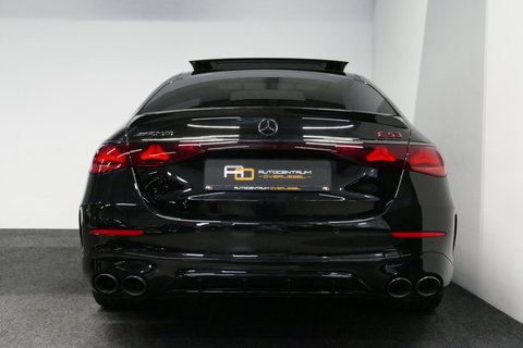 Mercedes-Benz E-Klasse AMG 53 4MATIC+ / 21'' Vossen HFX-1 velgen / AMG Drivers package / Hyperscreen / Panoramadak / Stoelkoeling + verwarming / AMG Performance interieur / Gele gordels / Elektr. verstelbare voorstoelen + memory / Achterasbesturing / Digital Light + projectie /