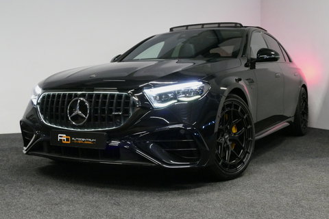 Mercedes-Benz E-Klasse AMG 53 4MATIC+ / 21'' Vossen HFX-1 velgen / AMG Drivers package / Hyperscreen / Panoramadak / Stoelkoeling + verwarming / AMG Performance interieur / Gele gordels / Elektr. verstelbare voorstoelen + memory / Achterasbesturing / Digital Light + projectie /