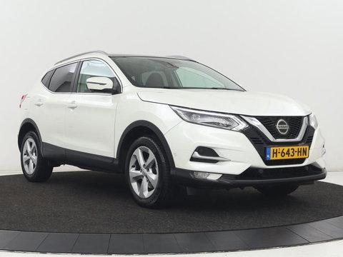 Nissan QASHQAI 1.3 DIG-T Business Edition | Panoramadak | Stoelverwarming | Trekhaak | Adaptive cruise | Leder | 360 Camera | Carplay | Keyless | Navigatie | Full LED | Side Assist | Elektrische stoelen