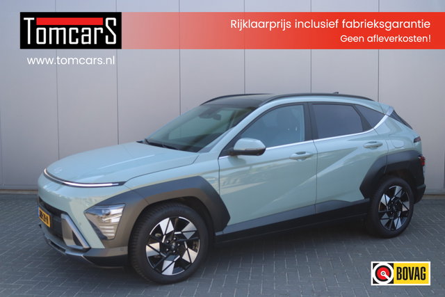 Hyundai Kona - 1.6 T-GDI 199PK Automaat Premium Sky Leder/Winter-pack/Open-dak/Keyfree