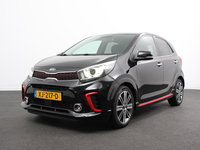 Kia Picanto - 1.0 T-GDI GT-Line Leder Keyless Navigatie Apple Carplay/Android Auto Stoelverwarming Lichtmetalen Velgen Cruise Control Climate Control Camera Parkeer sensoren Bluetooth
