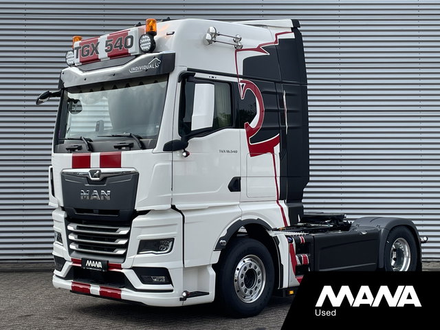 MAN TGX - GX 18.540 4x2 LL Alcoas Alcantara/Leder Retarder 2xTank Stand-Airco/Kachel Koelkast Digital-Dashboard Stoel-Ventilatie/Verwarming LED