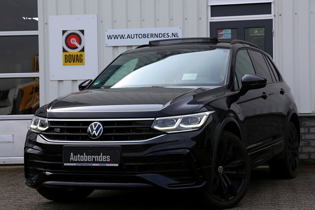 Volkswagen Tiguan - 1.4 TSI eHybrid R-Line*Perfect VW Onderh.*3x R-Line/DCC/Pano/Leder/IQ Drive/IQ Light/Elek. Trekhaak/HUD/Digi. Klokken/LED/360Camera/Apple Carplay-Android/Keyless Entry+Go/20 inch LM/VOL*