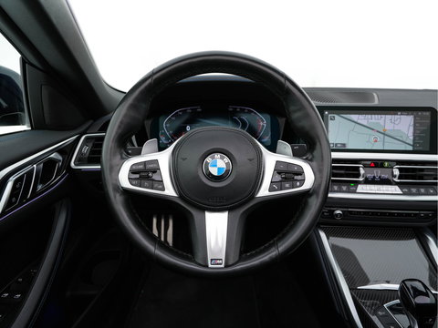 BMW 4 Serie Cabrio 420i M-Sportpack High Executive (INCL-BTW) *LEATHER | FULL-LED | MEMORY-PACK | BLINDSPOT | DIGI-COCKPIT | HIFI-SOUND | SHIFTPADDLES | CAMERA | DAB | NAVI-FULLMAP | TOWBAR | 19''ALU*