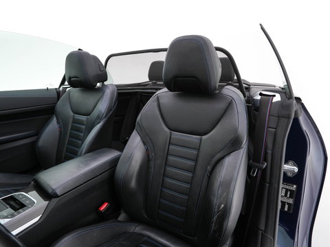 BMW 4 Serie Cabrio 420i M-Sportpack High Executive (INCL-BTW) *LEATHER | FULL-LED | MEMORY-PACK | BLINDSPOT | DIGI-COCKPIT | HIFI-SOUND | SHIFTPADDLES | CAMERA | DAB | NAVI-FULLMAP | TOWBAR | 19''ALU*