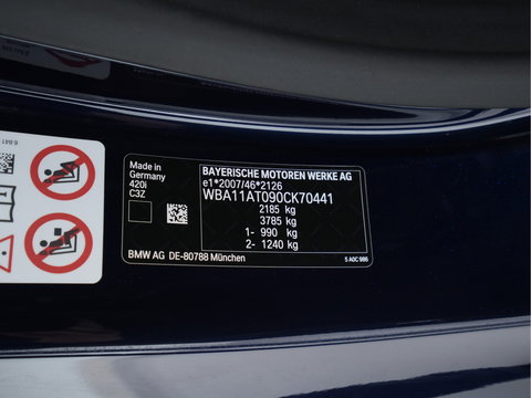BMW 4 Serie Cabrio 420i M-Sportpack High Executive (INCL-BTW) *LEATHER | FULL-LED | MEMORY-PACK | BLINDSPOT | DIGI-COCKPIT | HIFI-SOUND | SHIFTPADDLES | CAMERA | DAB | NAVI-FULLMAP | TOWBAR | 19''ALU*