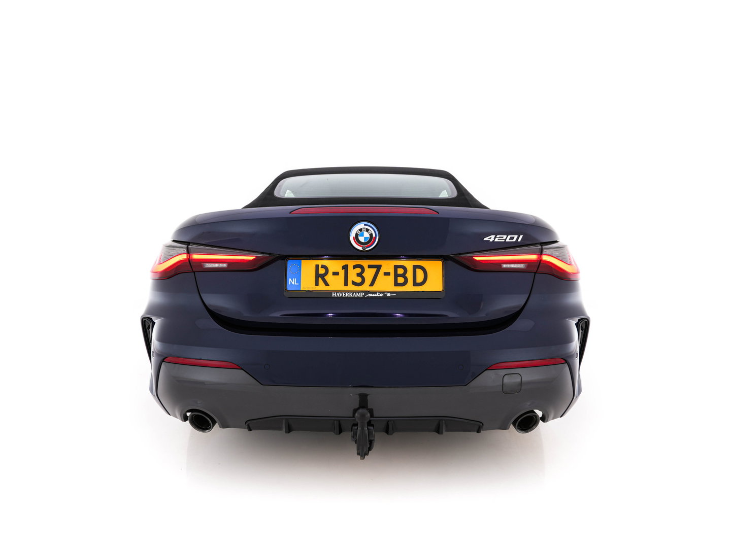 BMW 4 Serie Cabrio 420i M-Sportpack High Executive (INCL-BTW) *LEATHER | FULL-LED | MEMORY-PACK | BLINDSPOT | DIGI-COCKPIT | HIFI-SOUND | SHIFTPADDLES | CAMERA | DAB | NAVI-FULLMAP | TOWBAR | 19''ALU*