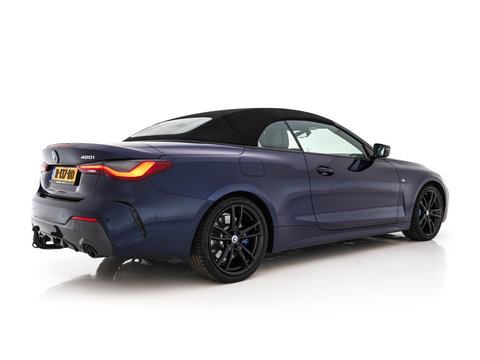 BMW 4 Serie Cabrio 420i M-Sportpack High Executive (INCL-BTW) *LEATHER | FULL-LED | MEMORY-PACK | BLINDSPOT | DIGI-COCKPIT | HIFI-SOUND | SHIFTPADDLES | CAMERA | DAB | NAVI-FULLMAP | TOWBAR | 19''ALU*