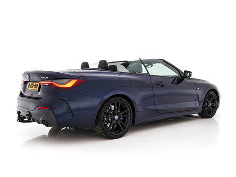 BMW 4 Serie Cabrio 420i M-Sportpack High Executive (INCL-BTW) *LEATHER | FULL-LED | MEMORY-PACK | BLINDSPOT | DIGI-COCKPIT | HIFI-SOUND | SHIFTPADDLES | CAMERA | DAB | NAVI-FULLMAP | TOWBAR | 19''ALU*