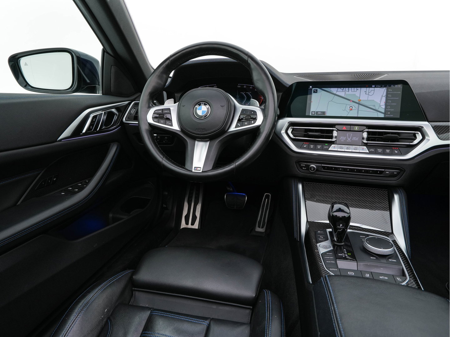BMW 4 Serie Cabrio 420i M-Sportpack High Executive (INCL-BTW) *LEATHER | FULL-LED | MEMORY-PACK | BLINDSPOT | DIGI-COCKPIT | HIFI-SOUND | SHIFTPADDLES | CAMERA | DAB | NAVI-FULLMAP | TOWBAR | 19''ALU*