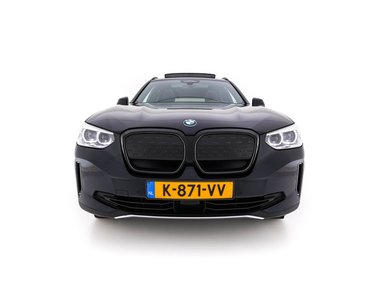 BMW iX3 Executive 80 kWh [ 3-Fase ] {SOH-98%} (INCL-BTW) Aut. *PANO | HEAD-UP | LEATHER | ADAPTIVE-CRUISE | FULL-LED | BLIND-SPOT | MEMORY-PACK | DIGI-COCKPIT | HEATED-COMFORTSEATS | KEYLESS | TOP-VIEW | DAB+ | TOWBAR | 19''ALU*