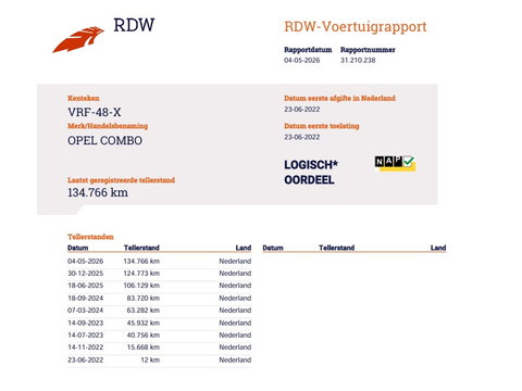 Opel Combo 1.5D 102pk Euro 6 - L2 Lang - Camera - Cruise