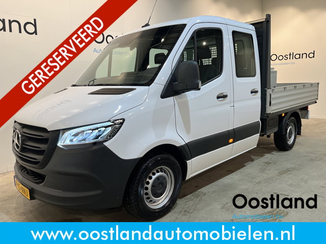 Mercedes-Benz Sprinter - 317 CDI L2 RWD DC Dubbel Cabine Open Laadbak / Euro 6 / Trekhaak 3500 KG / LED / Airco / Cruise Control / CarPlay / DC 6 Pers. / 82.000 KM !!